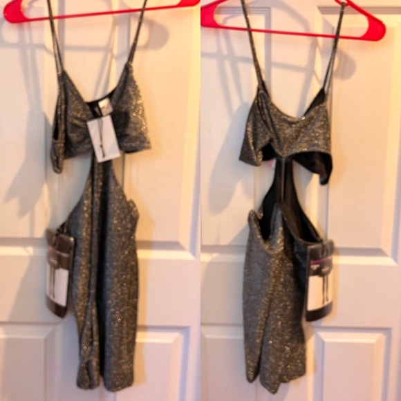 Medium black sparkle romper #571 - Picture 2 of 11